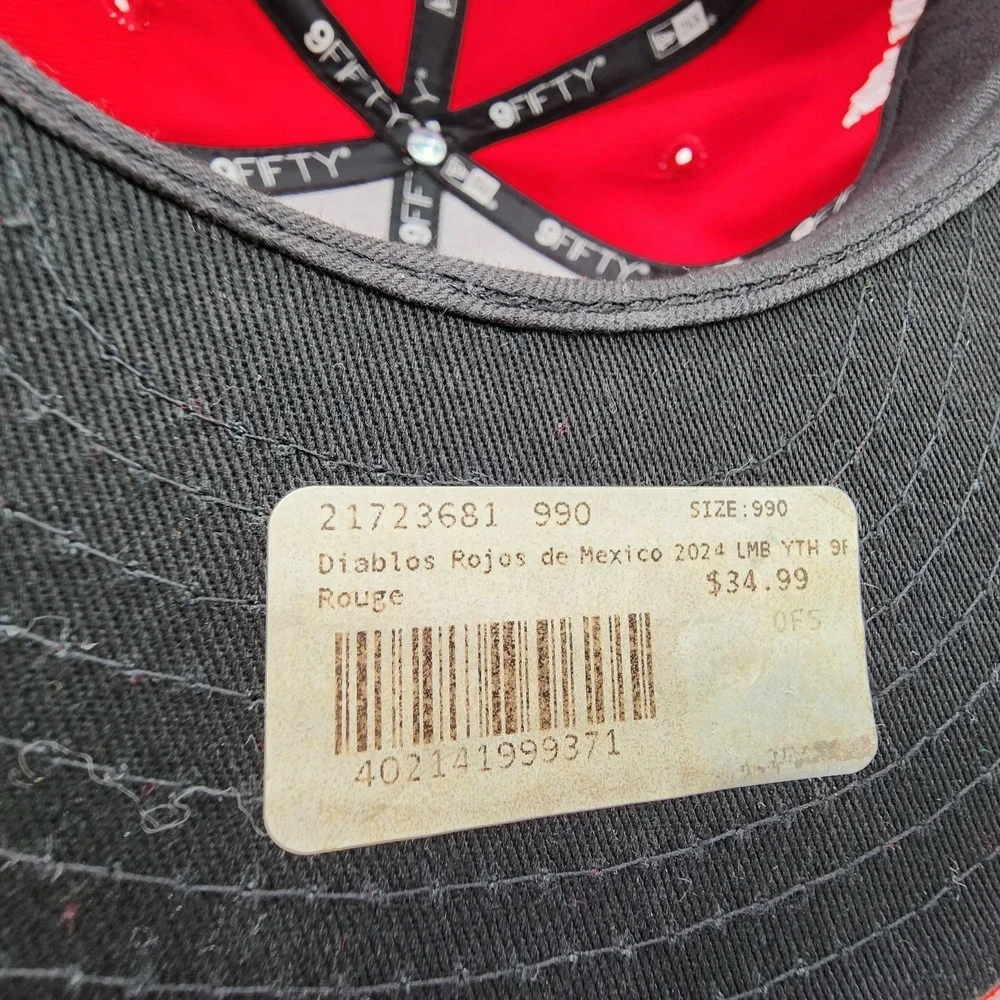 Diablos‎ Rojos del Mexico Hat Youth Kids Snapback New Era 9Fifty Red Devils NEW